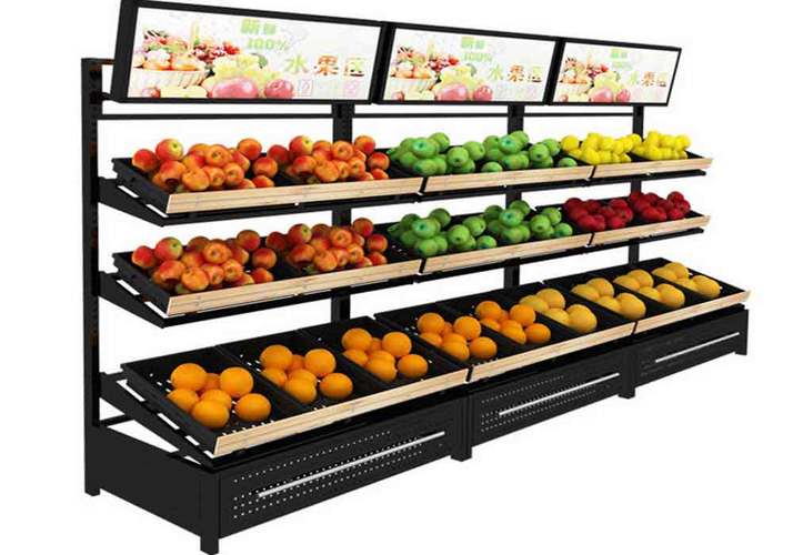  华昌动态各类生鲜蔬菜水果货架厂家销售批发中心, 欢迎来图来样
